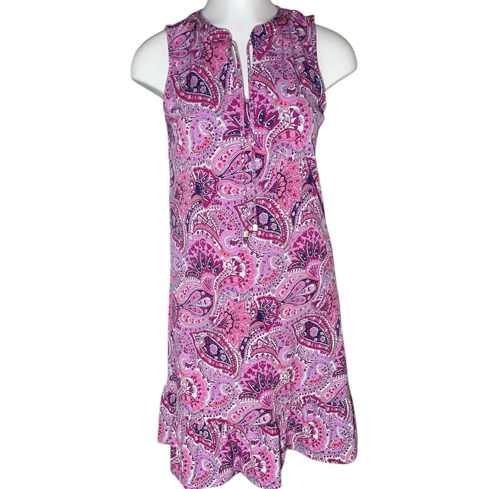 MICHAEL Michael Kors Pink and Purple Paisley Dress